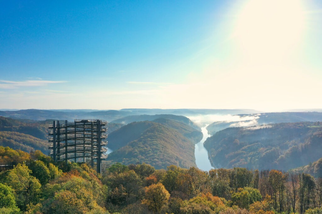 aussichtspunkt baumwipfelpfad saarschleife