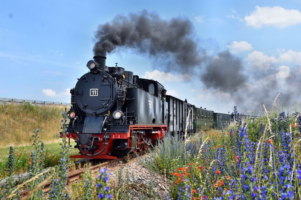 Dampflokomotive der Mansfelder Bergwerksbahn