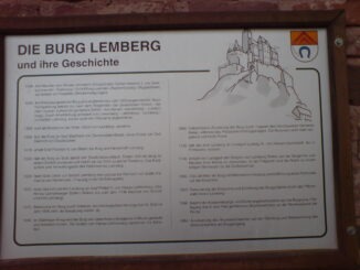 Hinweistafel Burg Lemberg[1]