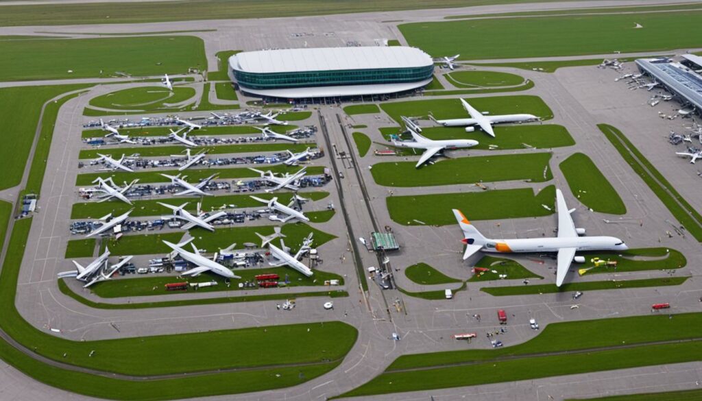 Kurzzeitparkplatz am Flughafen BER