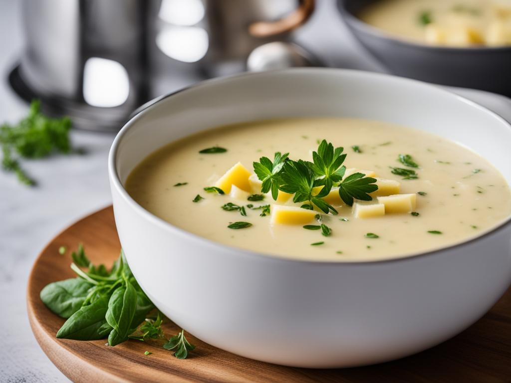 Moderne Kartoffelsuppe Zubereitung
