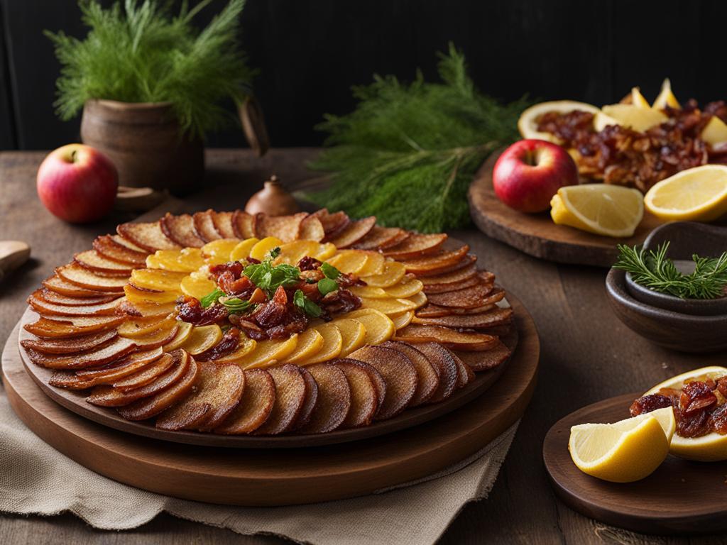 Reibekuchen mit verschiedenen Toppings