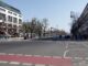 Blick über den Boulevard Unter den Linden nach Osten zum Fernsehturm in Berlin